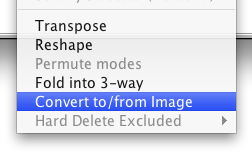 Convert to Image menu.